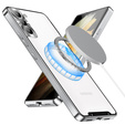 Ochranné pouzdro na fotoaparát pro Samsung Galaxy S21 FE 5G, CamShield MagSafe, průhledná / stříbrná