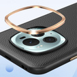 Kožené pouzdro pro Honor Magic 6 Pro 5G, leather hybrid, šedé