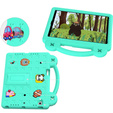 Dětské pouzdro pro Lenovo Tab M10 X505F X605F / Tab P10-X705F/L / Huawei T5 10.1, Cute Patterns, se stojánkem, zelené