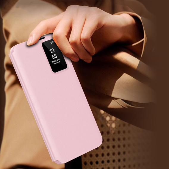 Pouzdro s klopou Smart View Wallet pro Samsung Galaxy S25 FE