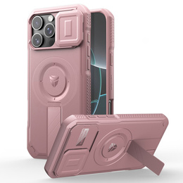 Pancéřové pouzdro pro iPhone 16 Pro Max, Dexnor CamProtect MagSafe, růžové
