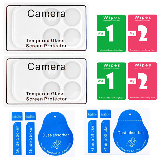 2x tvrzené sklo ERBORD pro fotoaparát Xiaomi Poco F8 Pro