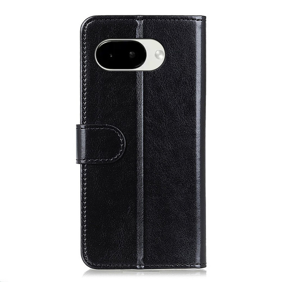 Pouzdro s klopou Crazy Horse Wallet pro Google Pixel 10a, černé