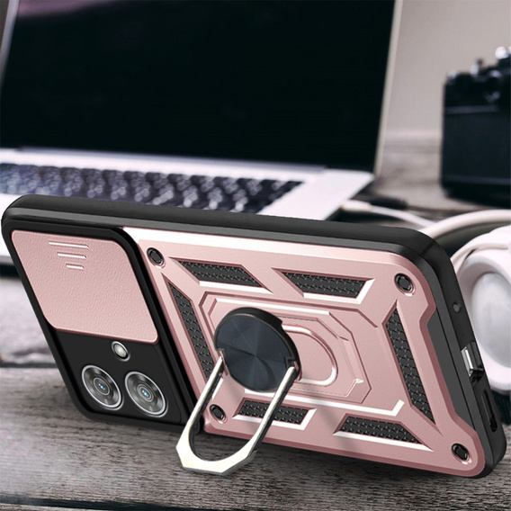 Pouzdro pro Motorola Edge 40 Neo, CamShield Slide, růžové rose gold