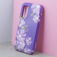 Pouzdro pro Samsung Galaxy A14 4G/5G, Suritch Full Body Flowers, fialové