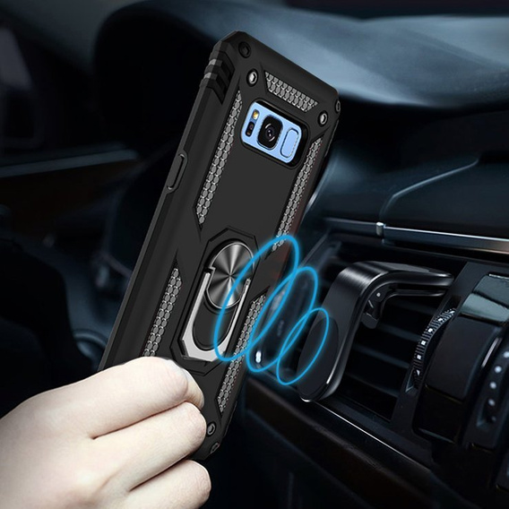 Pancéřové pouzdro pro Samsung Galaxy S8, Nox Case Ring, černé