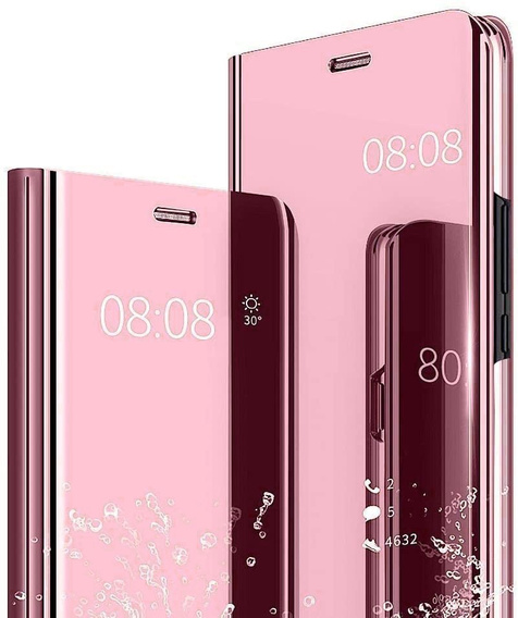 Pouzdro pro Xiaomi Mi 11 Lite / Mi 11 Lite 5G / 11 Lite 5G NE, Clear View, růžové rose gold