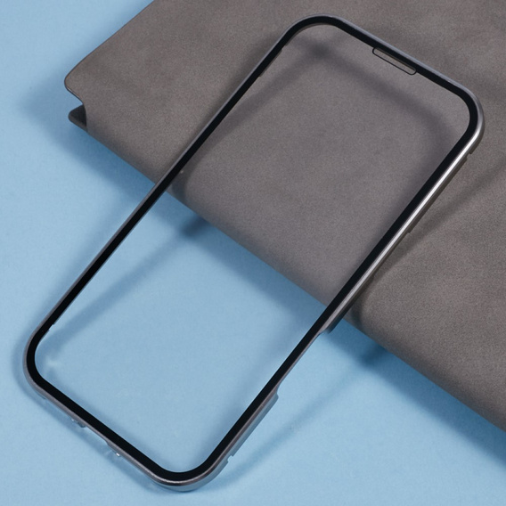 Magnetické pouzdro Dual Glass MagSafe pro iPhone 16 Pro Max, titan