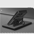 Pancéřové pouzdro pro Xiaomi Redmi Note 13 Pro 4G / Xiaomi Redmi Note 14S / Xiaomi Poco M6 Pro 4G, Camera Slide Card Slot, černé