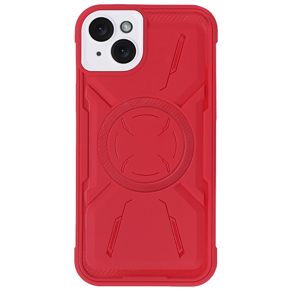 Pouzdro pro iPhone 15, ERBORD Armor Mag, červené
