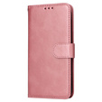 Klopové pouzdro pro Realme C67, Leather Wallet, růžové rose gold