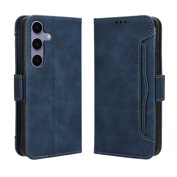 Klopové pouzdro pro Samsung Galaxy S25 FE, Card Slot, námořnicky modré