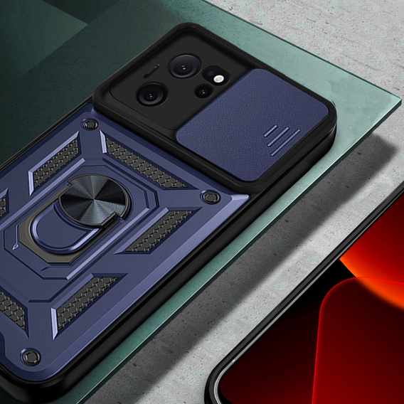 Pouzdro pro Xiaomi 13T / 13T Pro, CamShield Slide, námořnicky modré