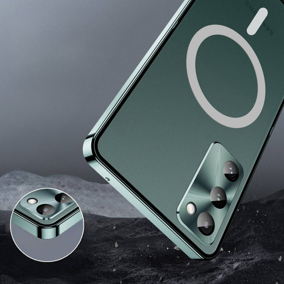 Ochranné pouzdro na fotoaparát pro Samsung Galaxy S20 FE, CamShield MagSafe, transparentní / zelené