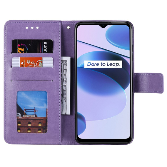 Klopové pouzdro pro Realme C35, Mandala, modré
