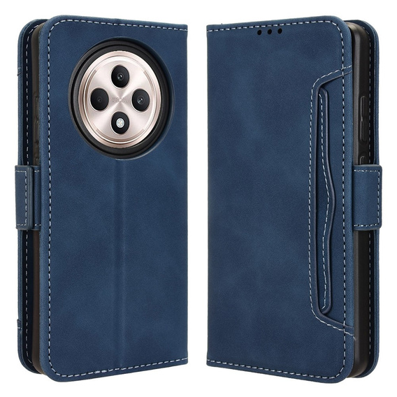 Klopové pouzdro pro Oppo Reno 12FS / 12F, Card Slot, námořnicky modré