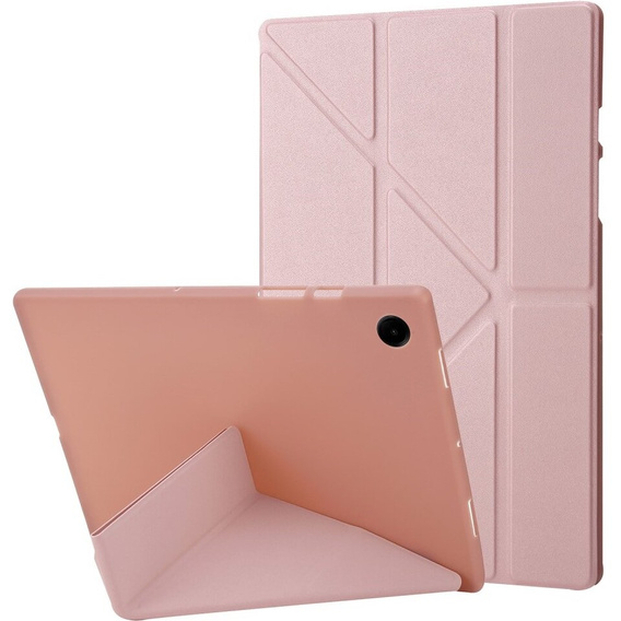 Pouzdro pro Samsung Galaxy Tab A9+, Origami, růžové rose gold