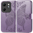 Klopové pouzdro pro Infinix Hot 50i 4G, Butterfly, fialové
