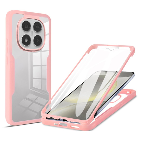 Pouzdro pro Xiaomi Redmi Note 14 Pro 5G, Shockproof, s fólií, růžové