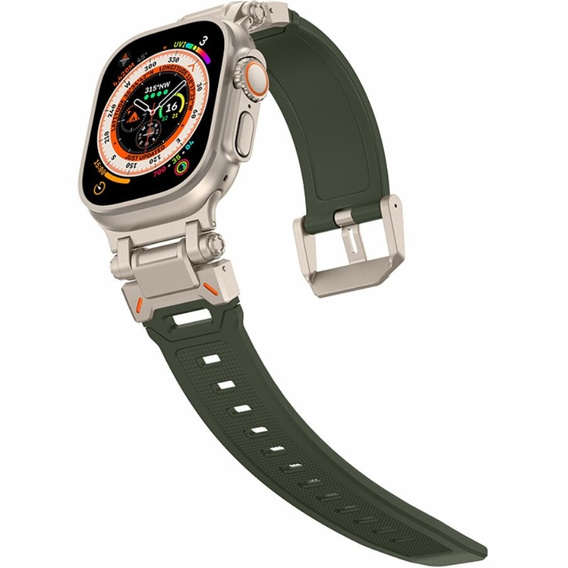 ERBORD ProTech řemínek pro Apple Watch 1/2/3/4/5/6/7/8/9/SE/Ultra/Ultra 2 42/44/45/49MM, zelený
