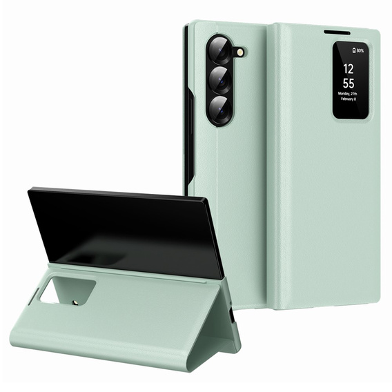 Flipové pouzdro pro Samsung Z Fold5 5G, Smart View Wallet, zelené