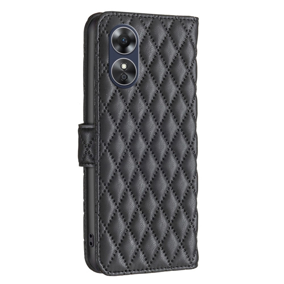 Klopové pouzdro pro Oppo A17, Wallet, BINFEN COLOR, černé