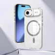 Pouzdro pro iPhone Air, pro MagSafe, se stojánkem, průhledné s šedými vložkami
