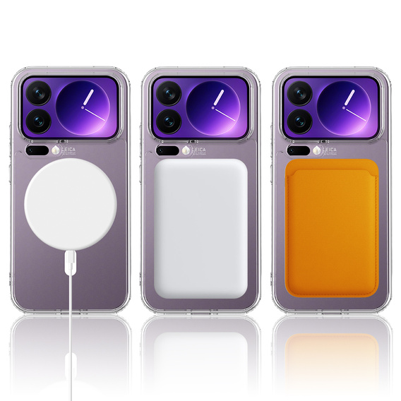 Fusion Hybrid pouzdro pro MagSafe pro Xiaomi 17 Pro Max, průhledné