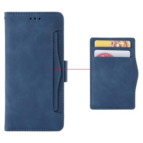 Klopové pouzdro pro Oppo Reno 13, Card Slot, námořnicky modré