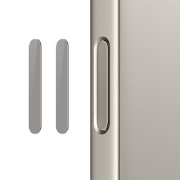 2x sklo ovládacího tlačítka fotoaparátu NORTHJO pro iPhone 16 / 16 Plus / 16 Pro / 16 Pro Max, béžové