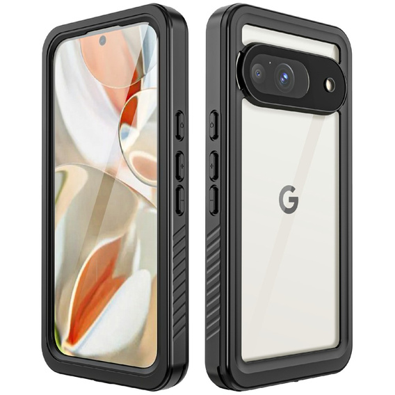 Vodotěsné pouzdro IP68 pro Google Pixel 9, Redpepper, černé