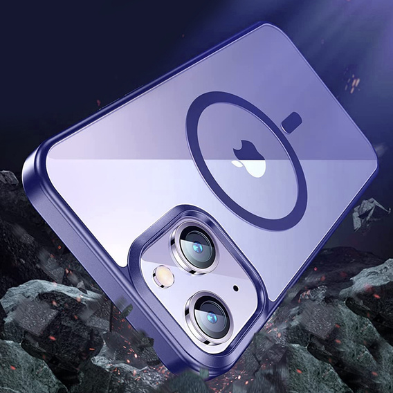 Pouzdro pro iPhone 14, ERBORD Hybrid MagSafe Case, modré