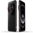 Pouzdro pro Xiaomi 14 Ultra, Armor Bumper, s krytem objektivu, černá / červená