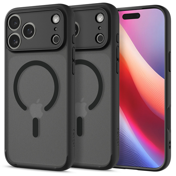 Spigen Ultra Hybrid MagSafe pouzdro pro iPhone 17 Pro, Frost Black