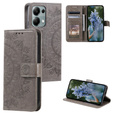 Klopové pouzdro pro Xiaomi Redmi Note 13 Pro 4G / Xiaomi Redmi Note 14S / Xiaomi Poco M6 Pro 4G, Mandala, šedé