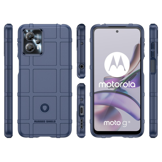 Pouzdro pro Motorola Moto G13 / G23, Rugged Shield, modré