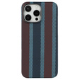 Pouzdro pro IPhone 16 Pro, Aramid Fiber Slim Case, pro MagSafe, modrá / červená