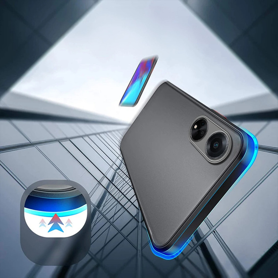 Pouzdro pro Oppo A18 4G / A38 4G, Fusion Hybrid, s ochranou fotoaparátu, matný / černý