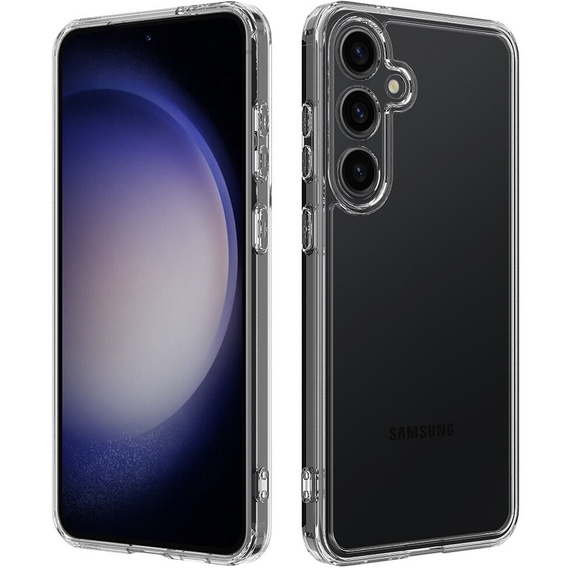 Pouzdro pro Samsung Galaxy S24+ Plus, Fusion Hybrid, s ochranou fotoaparátu, průhledné