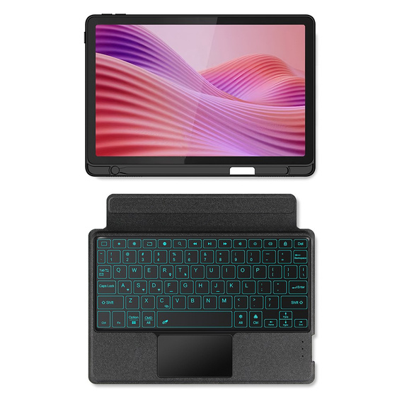 Pouzdro + klávesnice Lenovo Tab Plus, černé