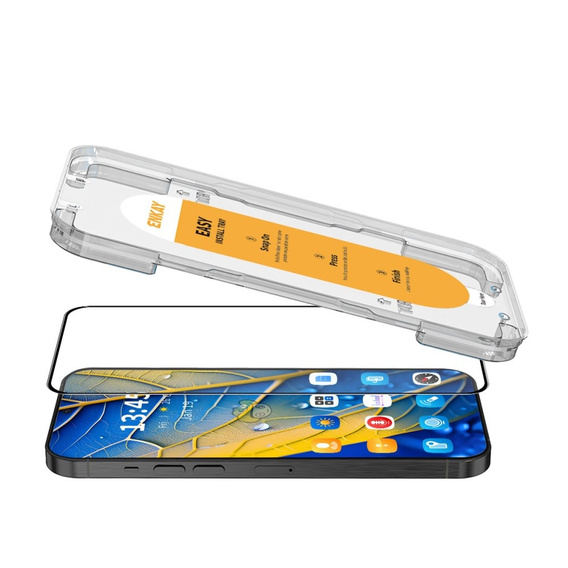 ENKAY Tvrzené sklo pro Samsung Galaxy S23 FE, černé