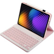 Pouzdro s bluetooth klávesnicí pro Xiaomi Pad 7 / 7 Pro, růžové