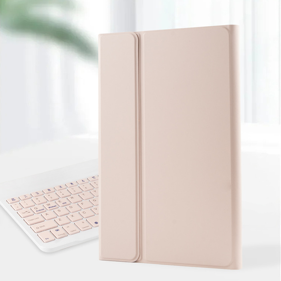 Pouzdro s klávesnicí Bluetooth pro Lenovo Tab K11 Plus - růžové