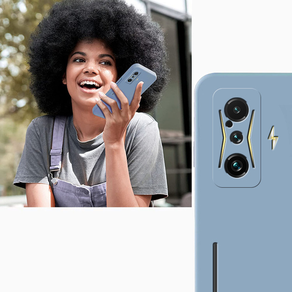 Pouzdro pro Xiaomi POCO F4 GT, Silicone Lite, modré