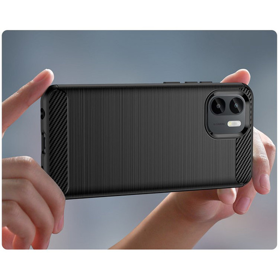 Pouzdro pro Xiaomi Redmi A1 4G / A2 4G, Carbon, černé