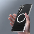 Ochranné pouzdro na fotoaparát pro Samsung Galaxy S23, CamShield MagSafe, průhledná / stříbrná