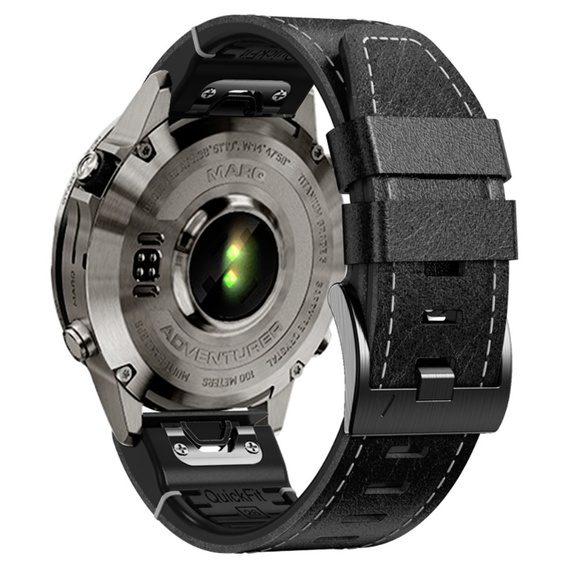 Kožený řemínek Quickfit pro Garmin Fenix 5/6/6 PRO/7 Forerunner 965/955/945