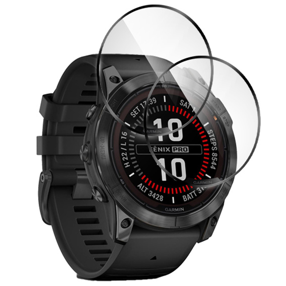 2x hybridní sklo ERBORD pro Garmin Fenix 8 47mm