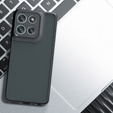 Pouzdro pro Xiaomi Redmi 15 5G / 4G, s ochranou fotoaparátu, průhledné s černými boky