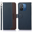 Klopové pouzdro pro Xiaomi Redmi 12C, KHAZNEH RFID, modré / hnědé